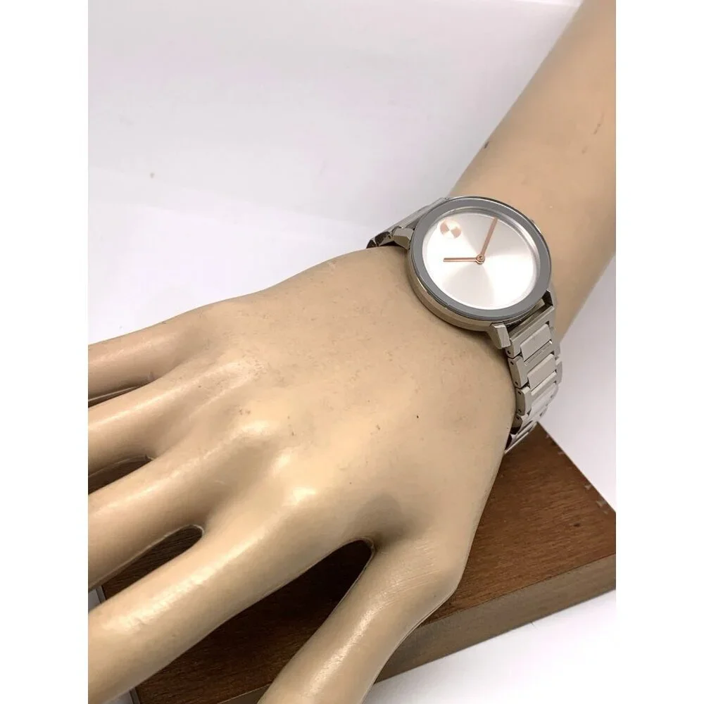 Movado Women's Watch 3600647 Bold Swiss Quartz Silver Dial Stainless Steel 34mm
